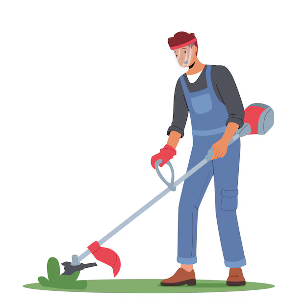 Grass cutting icon